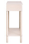 Heritage Two Drawer Reed Detail Taupe Wood Console Table