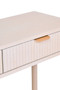 Heritage Two Drawer Reed Detail Taupe Wood Console Table