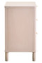 Heritage Reed Detail Taupe Finish Three Drawer Chest