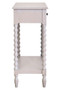 Heritage Two Drawer Bobble Detail Grey Wood Console Table