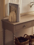 Heritage Two Drawer Bobble Detail Grey Wooden Console Table