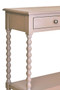 Heritage Two Drawer Bobble Detail Grey Wooden Console Table