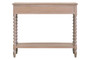 Heritage Two Drawer Bobble Detail Grey Wooden Console Table
