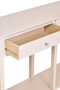 Heritage Two Drawer Taupe Finish Wood Console Table