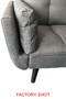 Valerie 3 Seat Dark Grey Sofa Bed