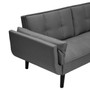 Valerie 3 Seat Dark Grey Sofa Bed