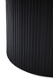 Trento Black Metal Round Ridge Detail Coffee Table