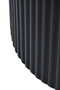 Trento Black Metal Round Ridge Detail Side Table