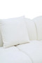 Anglet Cream Textured Fabric Large 3 Seater Sofa