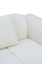 Anglet Cream Textured Fabric Large 3 Seater Sofa