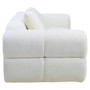 Anglet Cream Textured Fabric Large 3 Seater Sofa