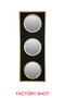 Cardona Black Shagreen Effect Wall Mirror with Gold Frame