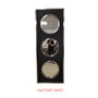 Cardona Black Shagreen Effect Wall Mirror with Silver Frame