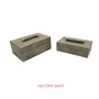 Cardona Set of Two Grey Shagreen Effect Trinket Boxes
