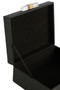 Cardona Set of Two Black Shagreen Effect Trinket Boxes