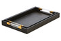 Cardona Set Of Two Black Shagreen Effect Trays