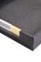 Cardona Set Of Two Black Shagreen Effect Trays