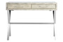 Cardona Two Drawer Grey Shagreen Effect Console Table