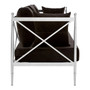 Novo 3 Seat Sofa with Silver Lattice Sides