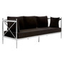 Novo 3 Seat Sofa with Silver Lattice Sides