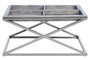 Cardona Grey Shagreen Effect Tray Coffee Table