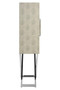 Cardona Two Door Grey Shagreen Effect Cabinet