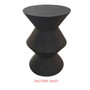 Cardona Black Shagreen Effect Side Table