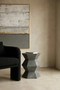 Cardona Blue Shagreen Effect Side Table