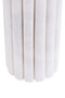 Savio White Fluted Marble Vase