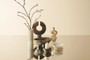 Fazio Forest Green Marble Pedestal Bowl