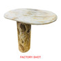 Santino Chocolate Marble Side Table