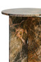 Fazio Round Forest Green Marble Side Table