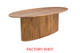 Torello Mango Wood Oval Dining Table