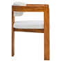 Torello Boucle Fabric and Mango Wood Dining Chair