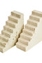 Tibor Travertine Set of Two Stair Design Bookends