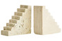 Tibor Travertine Set of Two Stair Design Bookends