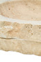 Tibor Travertine Rough Edge Square Bowl