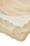 Tibor Travertine Rough Edge Square Bowl