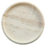 Tibor Travertine Round Tray