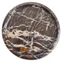 Zoro Black and White Marble Round Tray