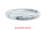 Zoro White Marble Round Tray