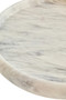 Zoro White Marble Round Tray