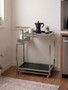 Novo 3 Tier Trolley with Silver Finish Frame