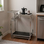 Novo 3 Tier Trolley with Silver Finish Frame
