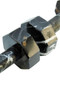 Zoro Set of Two Decorative Black and White Marble Dumbbells