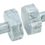 Zoro Set of Two Decorative Grey Marble Dumbbells