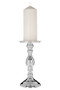 Kensington Townhouse Nickel Finish Large Candle Holder