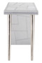 Avro Aluminum Wing Desk with Shelves