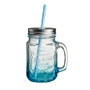 Embossed Coloured Mason Jar Mug