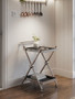 Novo 2 Tier Silver And Cross Design Trolley